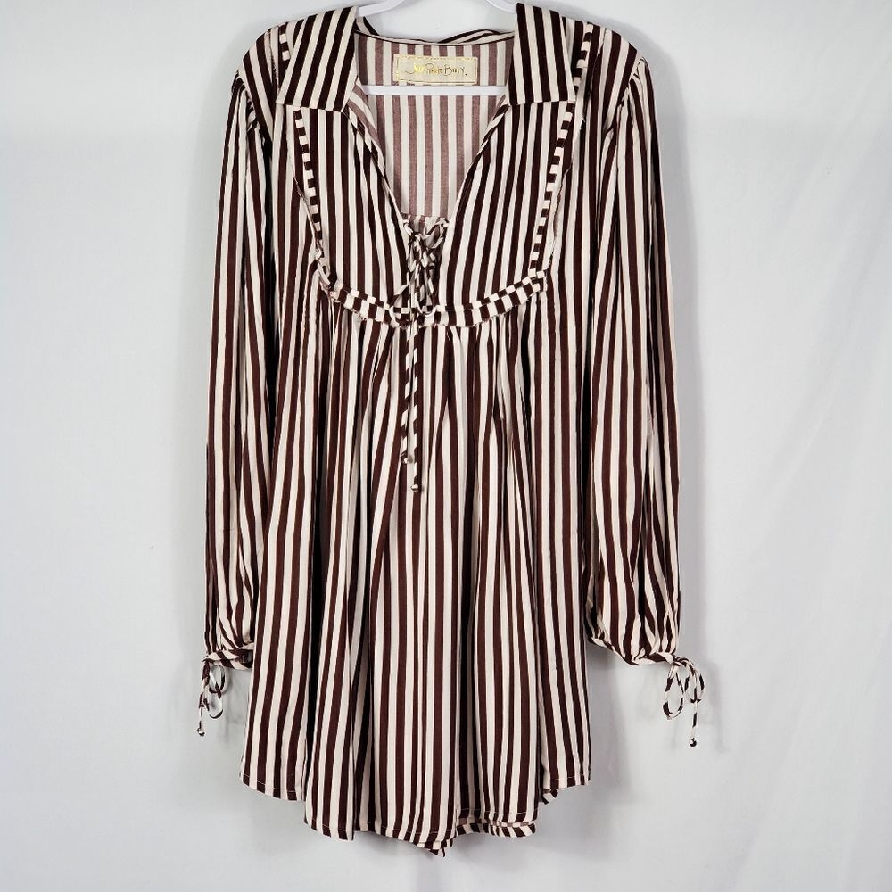 NWOT Jen's Pirate Booty French Stripe Verona Dress - XS/S